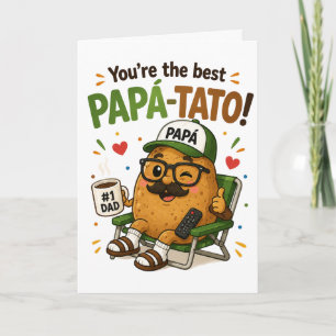 Cartão de aniversário engraçado do Papá Tato Pai