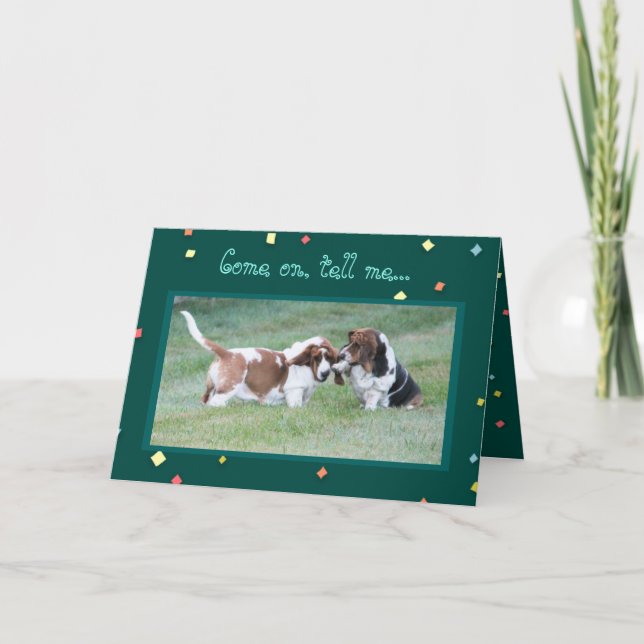 Cartão de Aniversário Engraçado "Em Anos de Cachor (Frente)