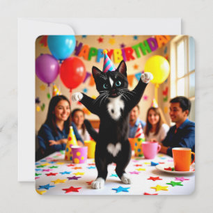 Cartão de Aniversário Engraçado   Gato, a Vida da 
