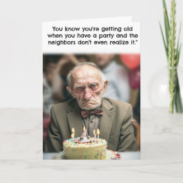 Cartão de Aniversário Engraçado Geezer