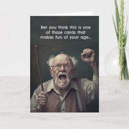 Cartão de Aniversário Engraçado Geezer