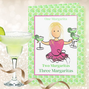 Cartão de Aniversário Engraçado Margarita para