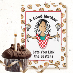 Cartão de aniversário engraçado para a mãe