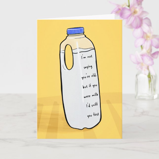 Cartão de Aniversário Engraçado para Amigos - chei (Orquídea)