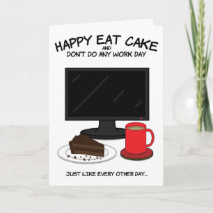 Cartão De Aniversário Engraçado Para Colega De Tra