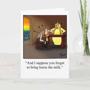 Cartão de Aniversário Engraçado Para Ela