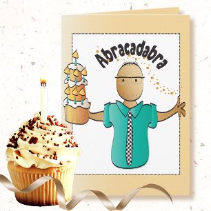 Cartão de aniversário engraçado para ele - voc