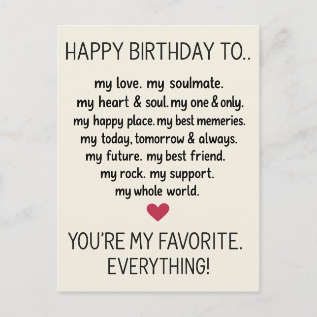 Cartão De Aniversário Engraçado Para Homens Marido (Frente)