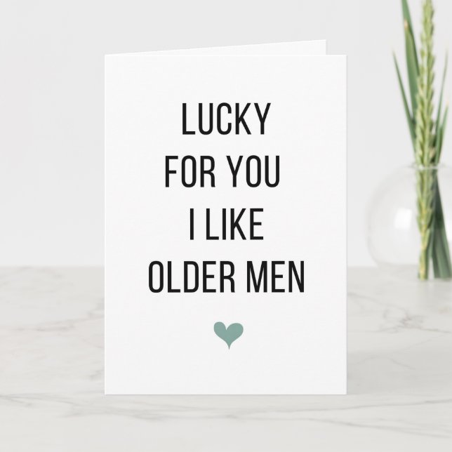 Cartão de Aniversário Engraçado para Marido (Frente)