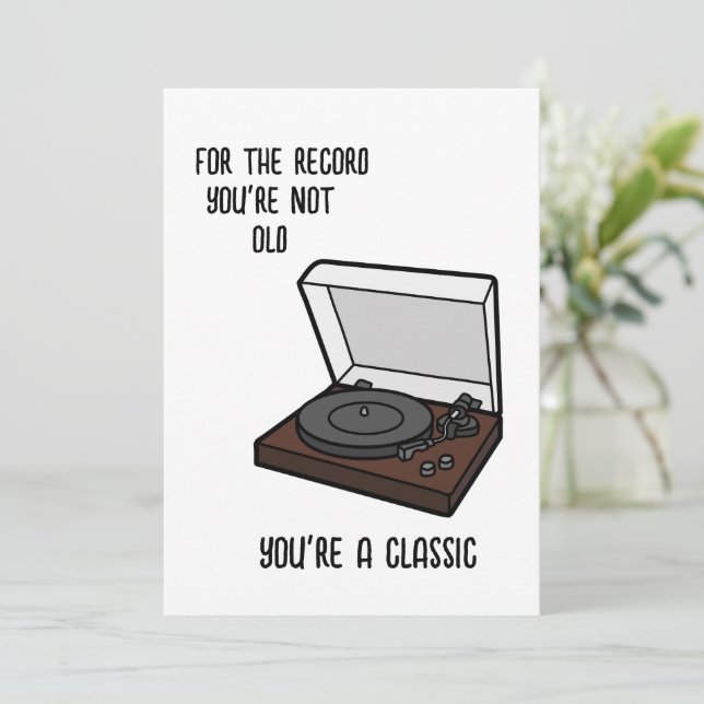 Cartão De Aniversário Engraçado Para O Vovô, Pai (Em pé/Frente)