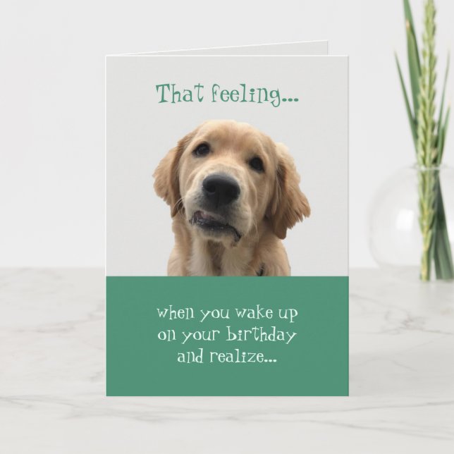 Cartão de aniversário engraçado para qualquer um (Frente)