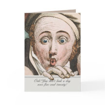 Cartão de aniversário engraçado Regency Jane Auste