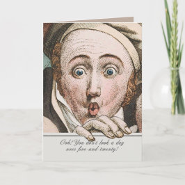 Cartão de aniversário engraçado Regency Jane Auste