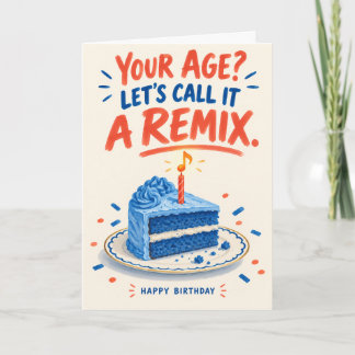 Cartão de aniversário engraçado remix para amantes