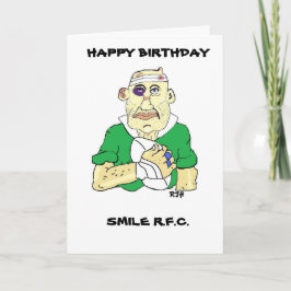 CARTÃO DE ANIVERSÁRIO ENGRAÇADO RUGBY