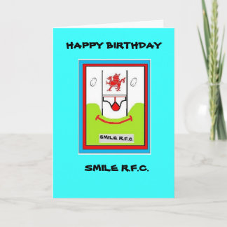 CARTÃO DE ANIVERSÁRIO ENGRAÇADO RUGBY