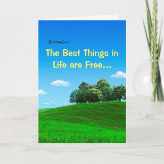 Cartão de Aniversário Engraçado se dá dinheiro ou 