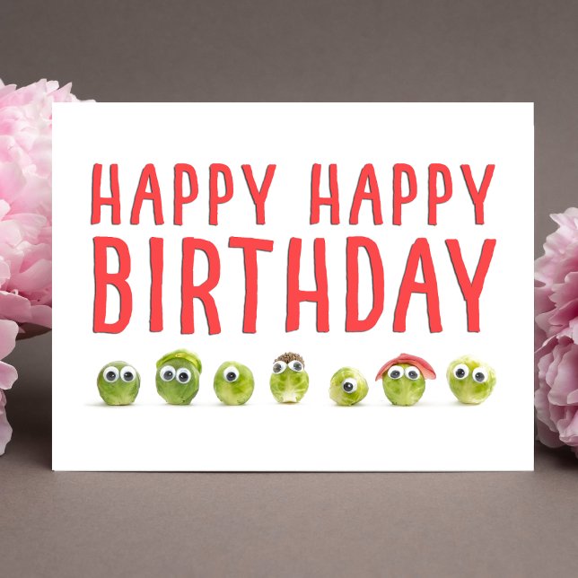 Cartão de Aniversário Engraçado Veggie - Design de (Criador carregado)