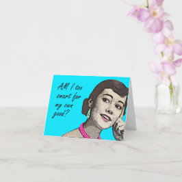 Cartão de Aniversário Engraçado Vintage