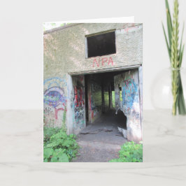 Cartão de Aniversário "Entrada do Asilo Insano de 