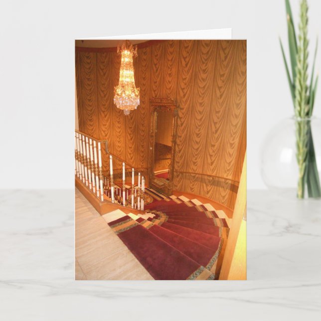 Cartão de Aniversário "Escadaria do Hotel St. Paul (Frente)