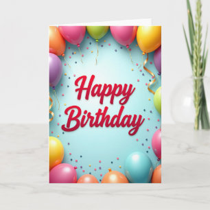 Cartão de Aniversário Esfera Jubilosa