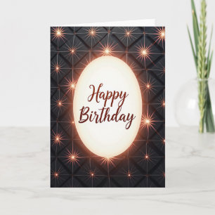 Cartão de Aniversário Esfera Luminosa
