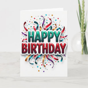 Cartão de Aniversário Esmeralda Rubi