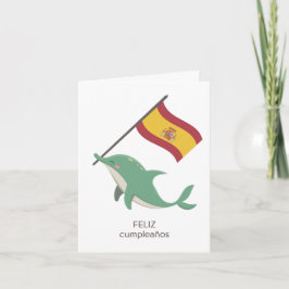 Cartão de Aniversário Espanhol - Feliz Cumpleaños