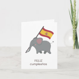 Cartão de Aniversário Espanhol - Feliz Cumpleaños