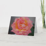 Cartão de aniversário espanhol para a mãe<br><div class="desc">Um grande rosa cor-de-rosa e amarelo com a mãe do feliz aniversario no espanhol</div>