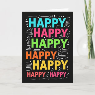Cartão de Aniversário Espectro Alegre