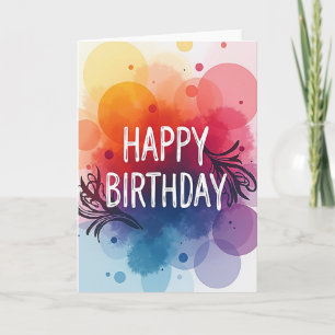 Cartão de Aniversário Espectro Luminoso