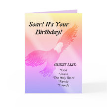 Cartão de aniversário espiritual