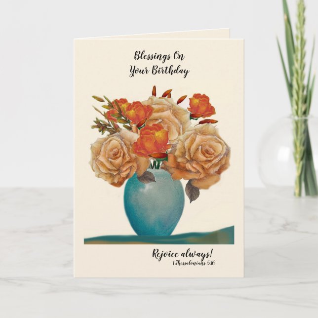 Cartão de aniversário espiritual (Frente)