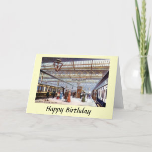 Cartão de aniversário - Estação Euston, Londres