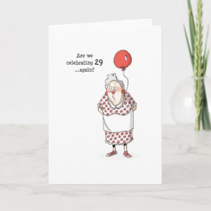 Cartão de aniversário - estamos celebrando 29 de n