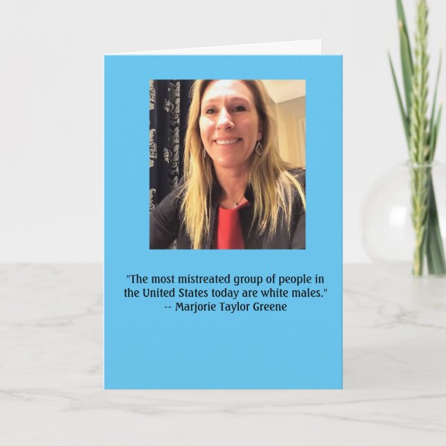 Cartão de aniversário "Estúpido Divertido" (Frente)