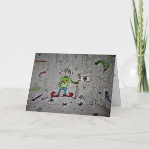 Cartão de Aniversário "Expedição Espacial de Jimmy