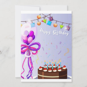 Cartão de Aniversário Feliz