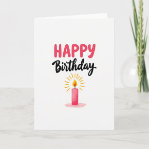 Cartão de Aniversário Feliz Brilhante