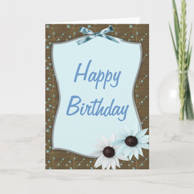 Cartão de Aniversário Feliz da Frota Azul (Frente)