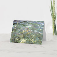 Cartão de Aniversário Feliz de Água-Viva