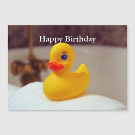 Cartão de Aniversário Feliz de Borracha Ducky