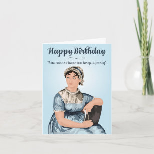 Cartão de Aniversário Feliz de Jane Austen