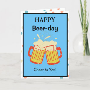 Cartão de Aniversário Feliz Dia da Cerveja