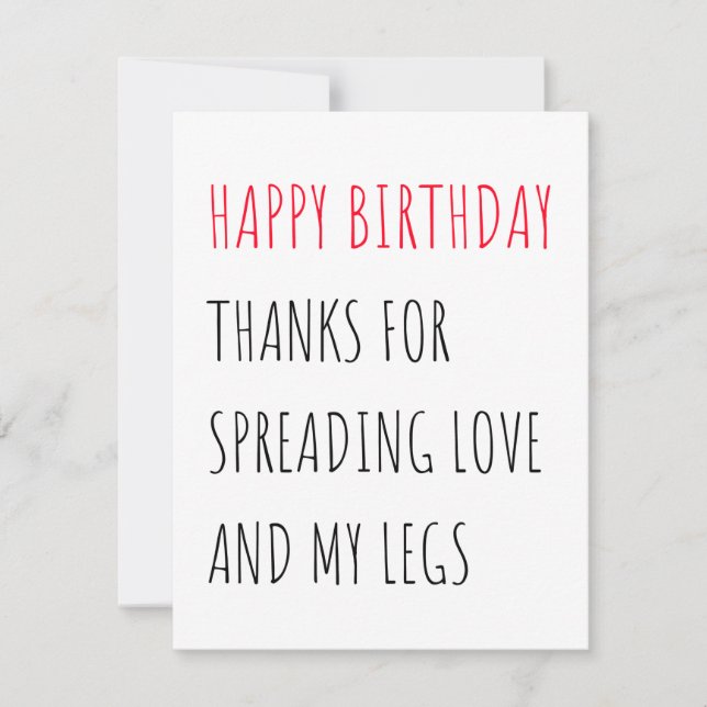 Cartão de Aniversário Feliz e Engraçado para Ele (Frente)