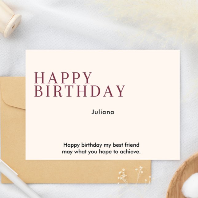 Cartão de Aniversário Feliz Imprimível (Printable Happy Birthday Card)