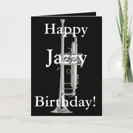 Cartão de Aniversário Feliz Jazzy