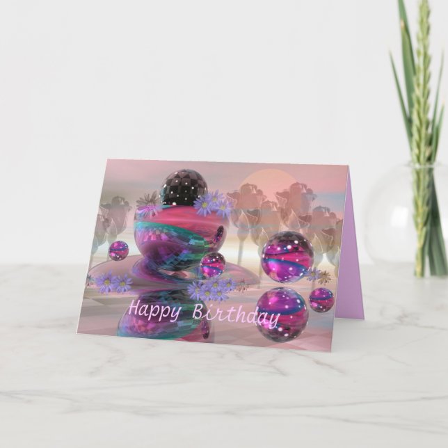 Cartão de Aniversário Feliz Magnético (Frente)